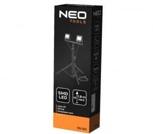 Neo Tools 99-061 Reflektor állványos dupla 2x30W SMD LED 5400lum 230V 1.8m